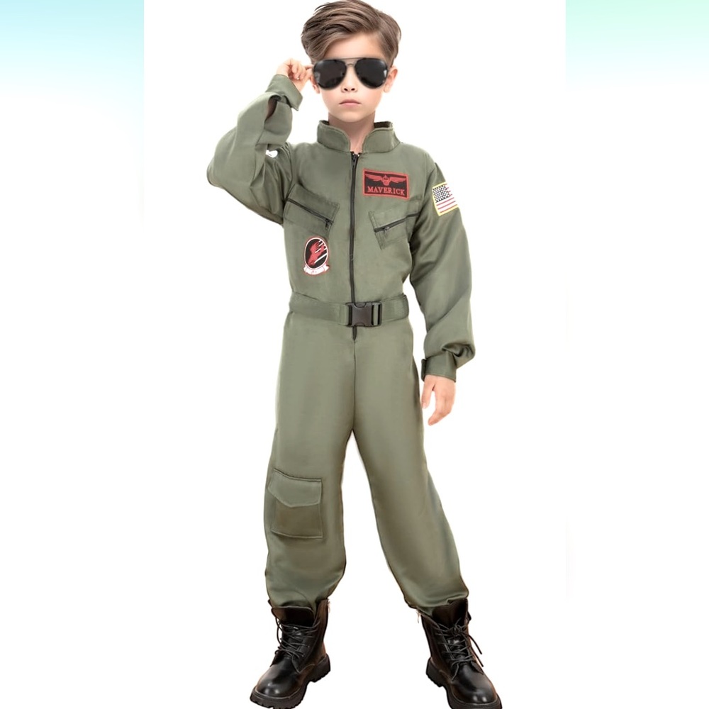 NWT UNISEX Flight/Pilot Halloween Costume for Kids, Size Small 3 - 5 - Picture 2 of 13